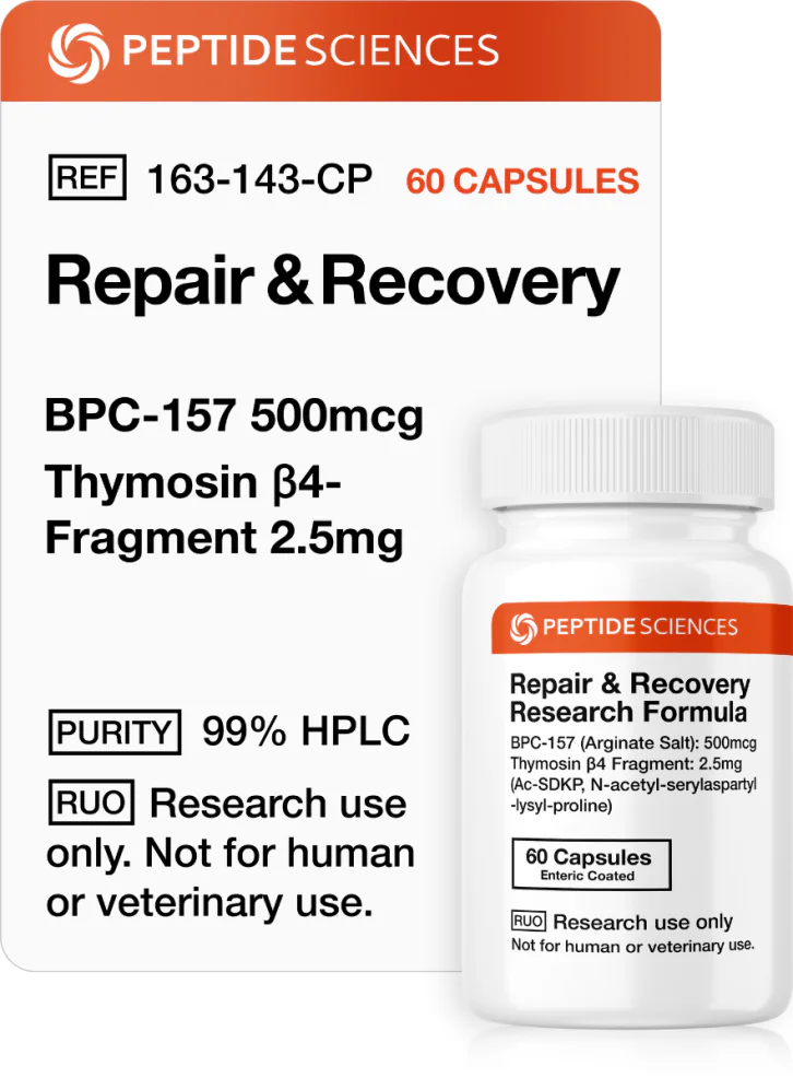 repair_recovery_bpc157_500mcg_thymosin_beta4_fragment_2.5mg_capsules_.webp Repair and Recovery (60 Capsules) (Stable BPC-157 Arginate, Thymosin Beta-4 Fragment) - Image 1