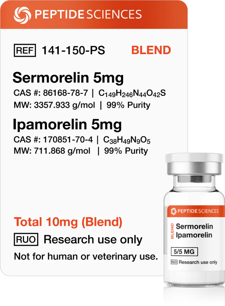 sermorelin_ipamorelin_peptide_blend.webp Sermorelin, Ipamorelin 10mg (Blend) - Image 1